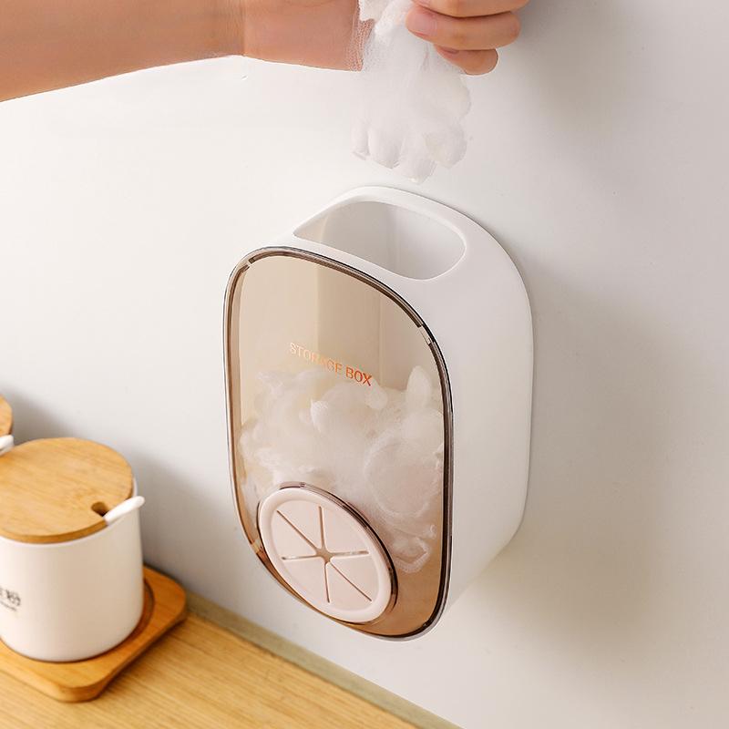 Disposable Plastic Wrap Cover Storage Box Portable Household Punch-free Wall Hanging Plastic Wrap Cover Storage Box Kitchen Tool