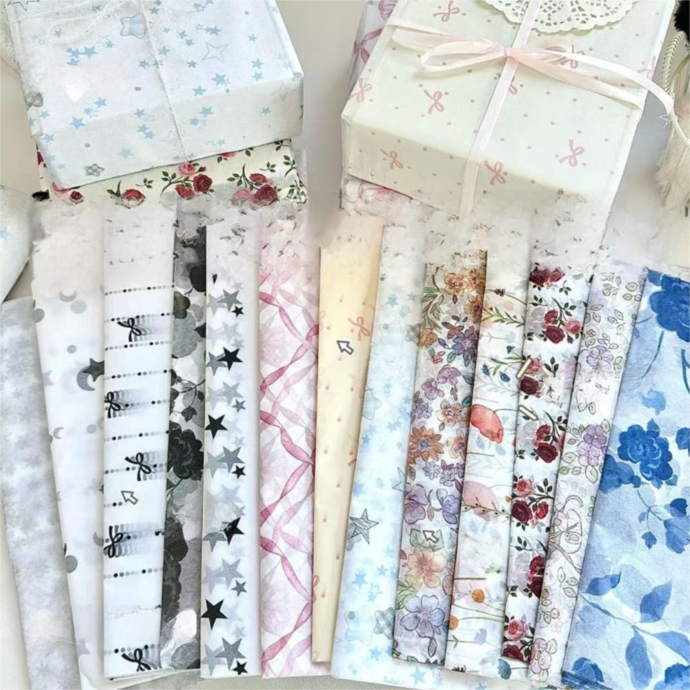 10PCS Bowknot Design Hand-Kneaded Paper Hand-rubbed Cotton Paper Gift Wrapping Paper  Festival Gift