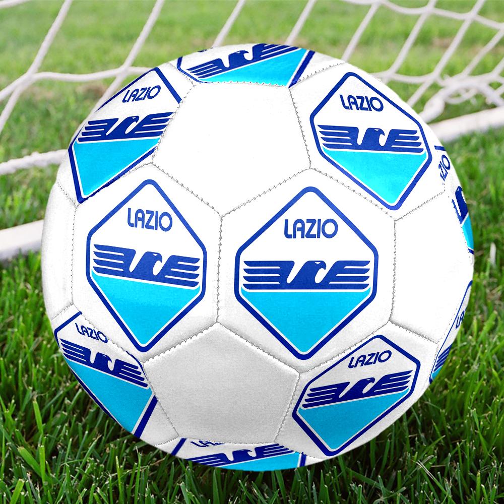 Pallone da Calcio Lazio FC, colorato, adatto a tutte le età, cucito a macchina, materiale PVC, qualità da competizione, resistente e ad alto rimbalzo