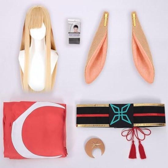 Milky Time wig included super Kaguya-hime Kaguya cosplay anime Tsukuyomi liver kimono