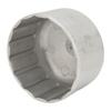 86mm 3.39in Oil Filter Wrench Socket Cap Sliver Heavy Duty Stainless Steel Removal Tool