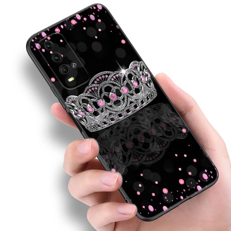 Husă Telefon Diamant Cristal Pentru Xiaomi Redmi Note 5 6 9T K20 K40 K50 Pro 7A 8A 9A 9C 9i 10A 10C A1 S2 Husă Moale TPU Negru