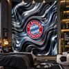 Nástěnná tapiserie s potiskem Bayern Mnichov, látka do obývacího pokoje, ložnice, domácí dekorace