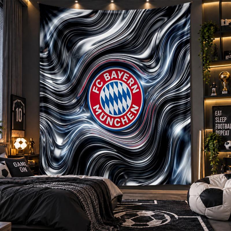 Arazzo da Appendere alla Parete Tessuto con Stampa del Bayern Monaco per Soggiorno Camera da Letto Decorazione per la Casa