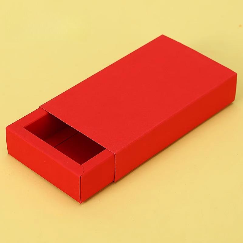 With Clear PVC Window Delicate Drawer Display  Kraft Paper Gift Packing Case Wedding Party Cookie Candy Boxes Anniversary Birthday Gift Boxes 10pcs