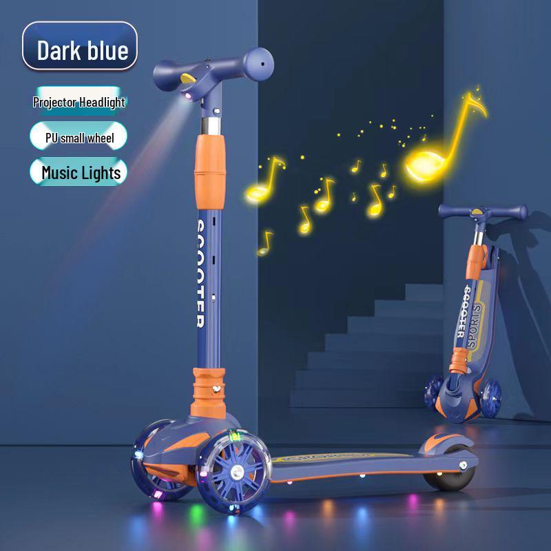 

Детский складной самокат с мигающими колесами для детей 2-12 лет - Идеальный подарок для начинающих