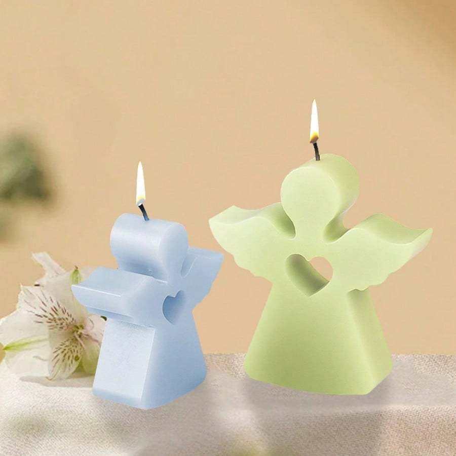 DIY Crystal Epoxy Resin Molds, Angel Mold, Fragrance Stone Plaster Candle, Heart Angel Silicone Mold