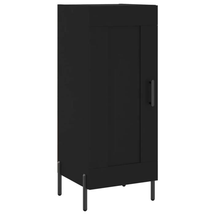 VidaXL Buffet Noir 34,5x34x90 cm Bois d'ingénierie 830453