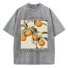 LOrangerie Printing Washed TShirts Womens Cotton Tops Comfortable Distressed ONeck T Shirts Summer Casual Womans Streetwear