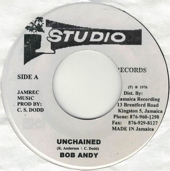 7inch Record BOB ANDY Unchained NONE Studio One Jamaica Reggae Ska Dub Used