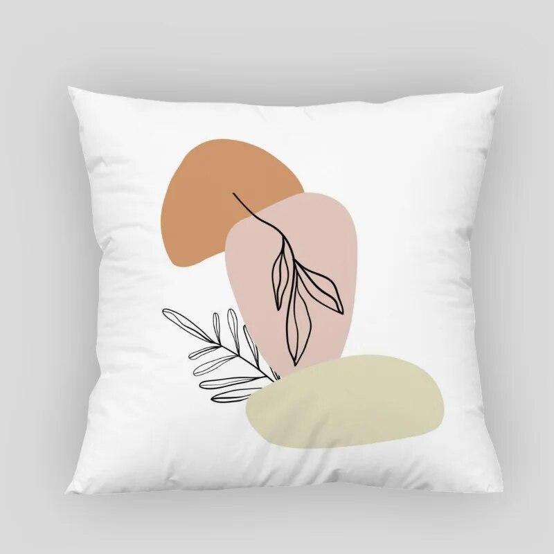 Abstract Art Fruit Leaf Pillowcase Nordic Style  Modern Home Living Room