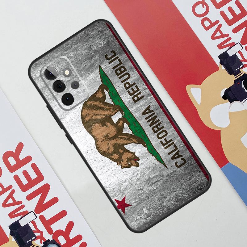 California Flag Case For Samsung Galaxy A34 A54 A14 A56 A36 A16 A06 A13 A53 A12 A22 A32 A52 A35 A17 A15 A55