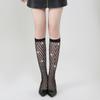New Hot Diamond Women's Socks Solid Color Hot-selling White Diamond Medium Tube Socks