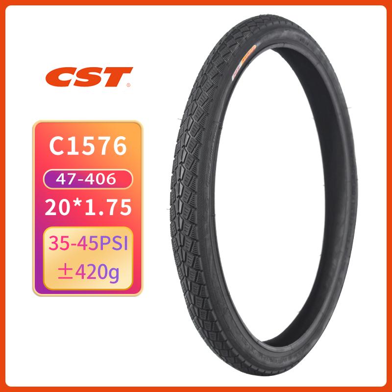 CST 20inch Bike Tire 47-406 Bicycle Tire 20X1.75 BMX 406 Small Wheel Folding Bicycle Tire C1576 20Inches 500mm