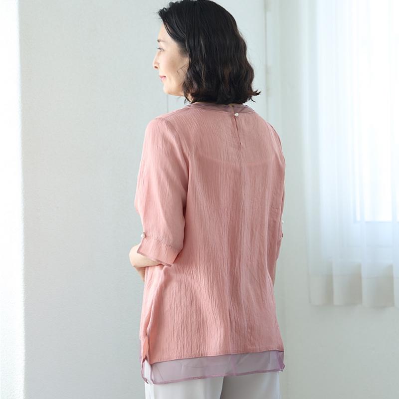 Shiz Madam Women S Ice Rayon Wrinkle T blouSe T57548