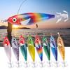 8Pcs Fishing Baits Set for Freshwater and Saltwater Fishing Enthusiasts Multicolor Shrimp Cuttlefish Jig Hook Lures