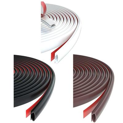 Waterproof Bendable Quarter Round Molding Peeling  & Stick Rubber Trim Flexible Trim Upgrades for Wall Corners & Stair Edges