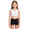 Ärmellose Weste mit Kreuzrücken-Cutout und High-Waist-Shorts mit V-Ausschnitt für Mädchen Yoga Laufen Fitnessstudio Activewear Performance