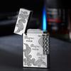 New Classic High End Langsheng Inflatable Windproof Direct Charge Lighter Blue Flame  Business Gift Cigarette Accessories