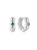 Silver Reversible Puppy Hunger Hoop 925 Silver Earrings E072-04H.