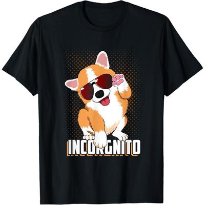 Lustiges Corgi Incorgnito für Hunde- und Tierliebhaber T-Shirt für Herren Damen Mädchen Kinder