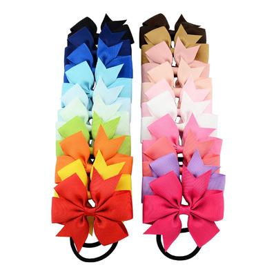 Papillon in corda Accessori per capelli Fascia per capelli Fascia elastica per capelli Fiocco in nastro di grosgrain per bambini Ragazze carine
