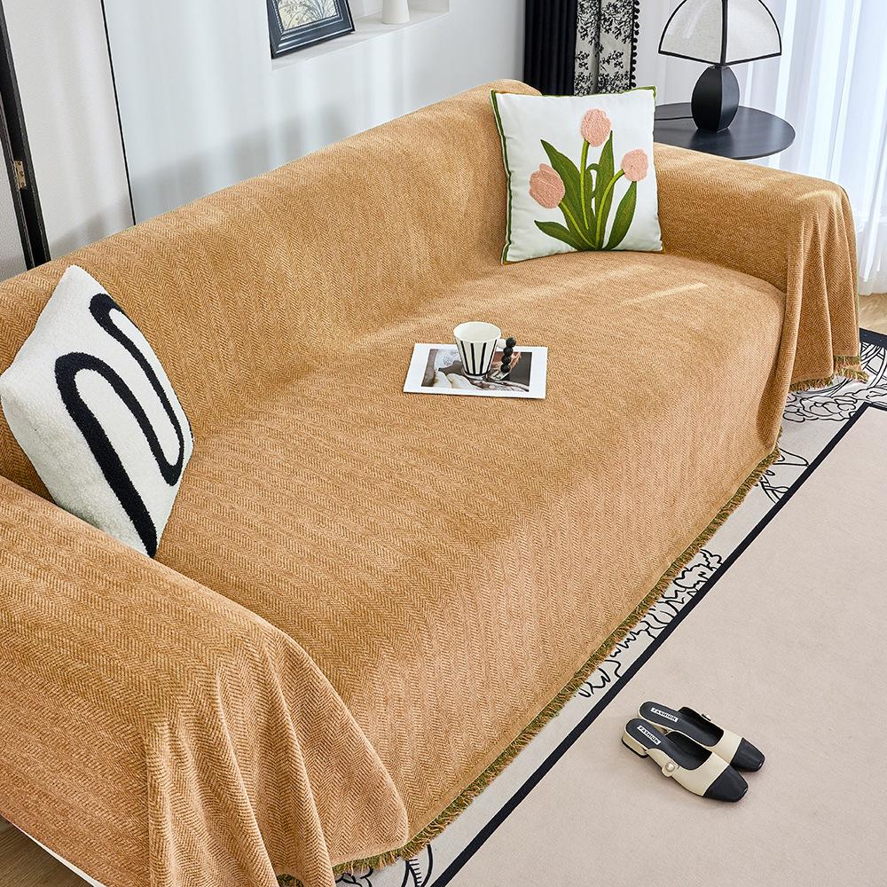 

Рушник для дивана з синелі Ковдра для дивана Китиці Покривало для меблів Покривало для дивана Пилонепроникне покриття для дивана Захист від подряпин Декор для домашньої вітальні 180x300cm