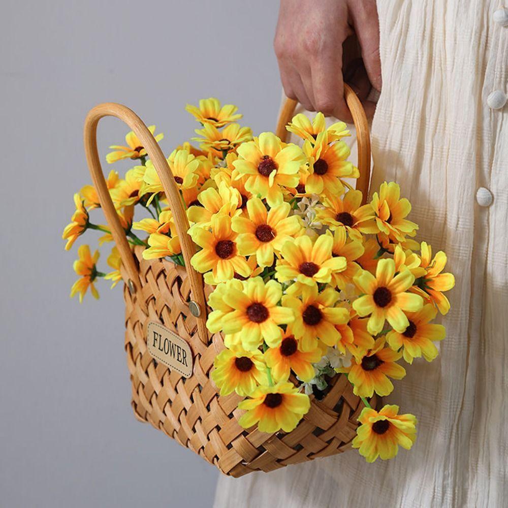 Bambus Weidekorb Blumenkorb Handgefertigt Handkorb Übertöpfe Für Blumen Bambuskorb Dekorative Blumenkörbe