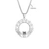 Stainless Steel Irish Celtic Knot Pendant Necklace for Women Men Amulet Jewelry Gift