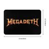 Personalized Heavy Metal Rock Roll Music Megadeths Print Doormat Mat Anti-Slip Bathroom Kitchen Living Room Rug Carpet 40*60cm