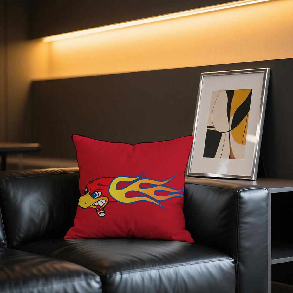 Cartoon W-Woody W-Woodpecker cushion cover Comfortable and soft bedding skin friendly leisure sofa car office pillowcase