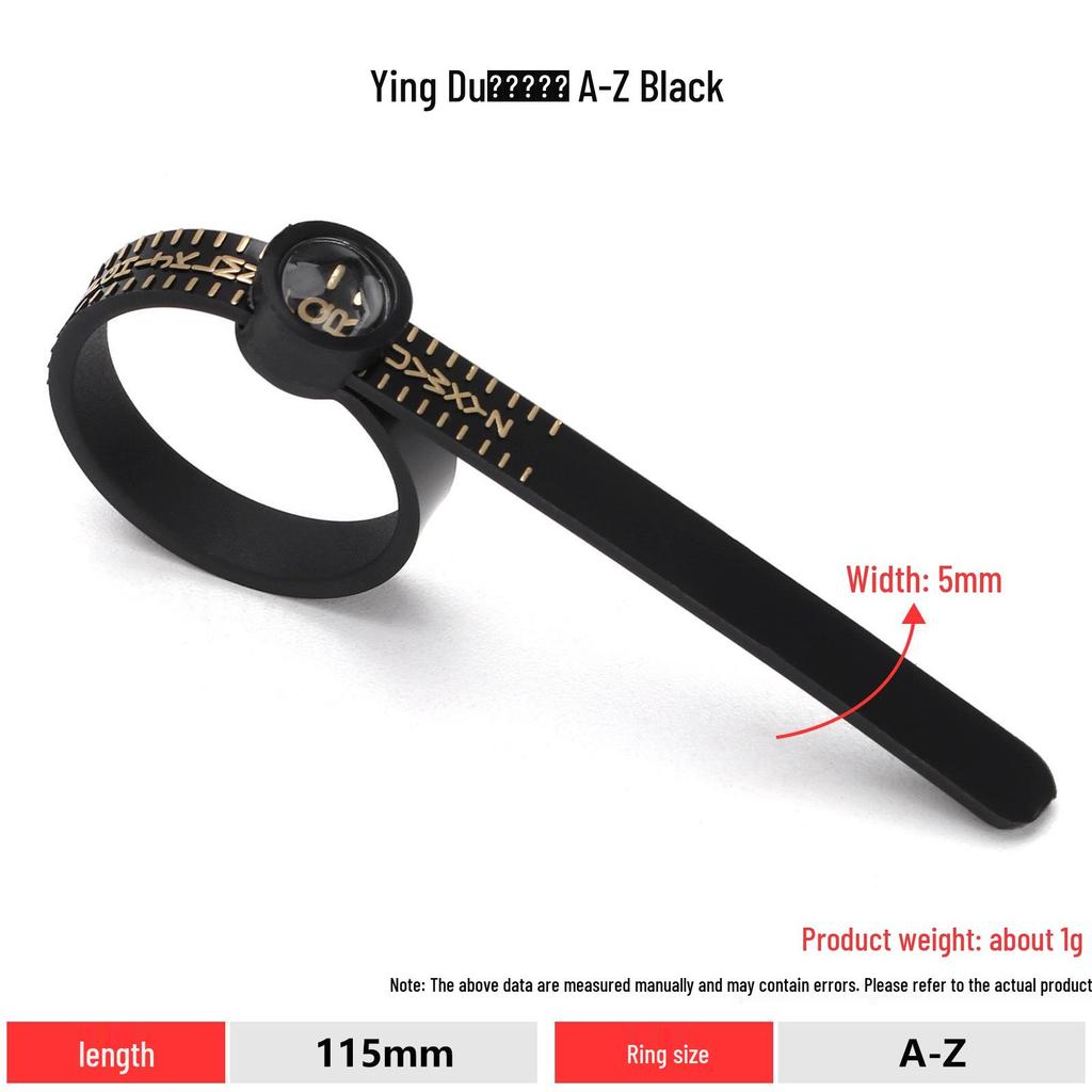 Adjustable Ring Sizer Belt for Finger Measurement