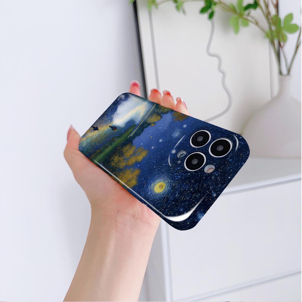 All-inclusive Film Phone Case Cartoon Fashion Design Hard Shell Full Cover Camera Protection Case for iPhone Huawei Honor Vivo Google