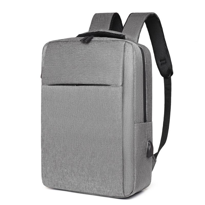 Double shoulder computer bag simple multi-function usb charging backpack business large capacity men's high-end schoolbag middle school student