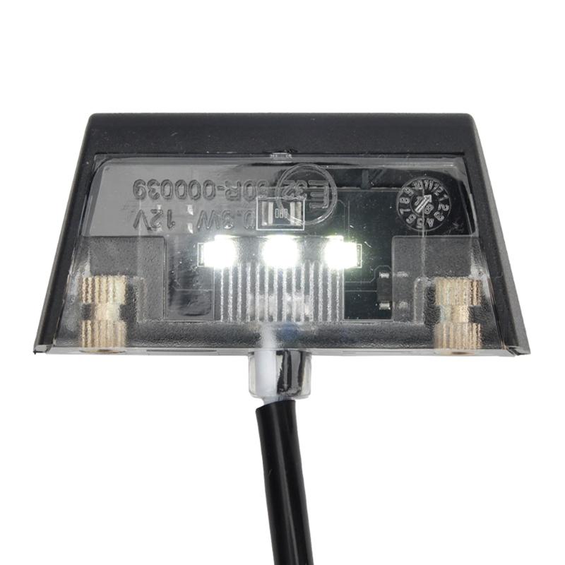 Lâmpada de Placa de Licença Multifuncional para Motocicleta com Suporte Suporte para Lanterna Traseira Lâmpada de Placa de Licença de Alumínio com Moldura para Motos