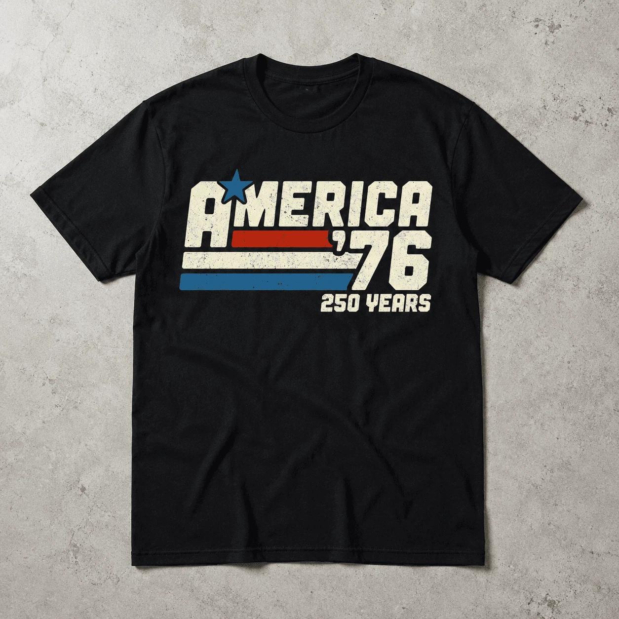 America 250th Anniversary USA 1776-2026 Patriotic Retro Men s T-Shirt XL