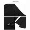 Women's Black High-Waisted Slit Micro-Flare Pants - Slimming & Stylish for Spring & Autumn 2024