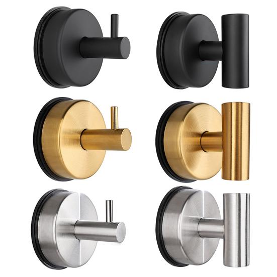 Yousheng 2 ks přísavkových háčků na dveře na věnce, sprchové, vodotěsné, dekorativní kruhový háček, bez vrtání, držák na ručníky na vchodové dveře, skleněná okna, koupelna