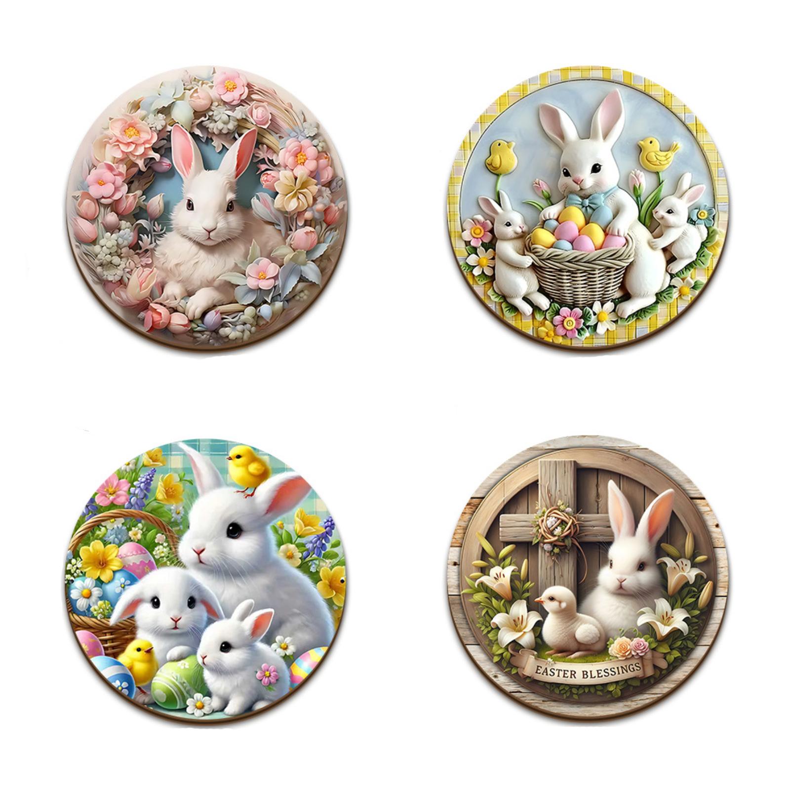 

Cute Easter Bunny 2D Wooden Coffee Cup With Insulated Tea One Size