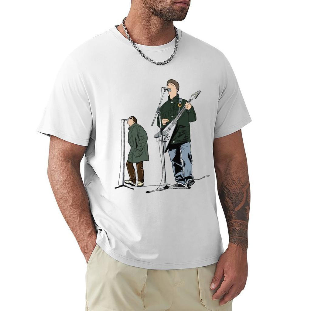 Music Vintage Oasis Faceless Portraits Gift Movie Fans T-Shirt vintage kawaii clothes t shirts for men pack
