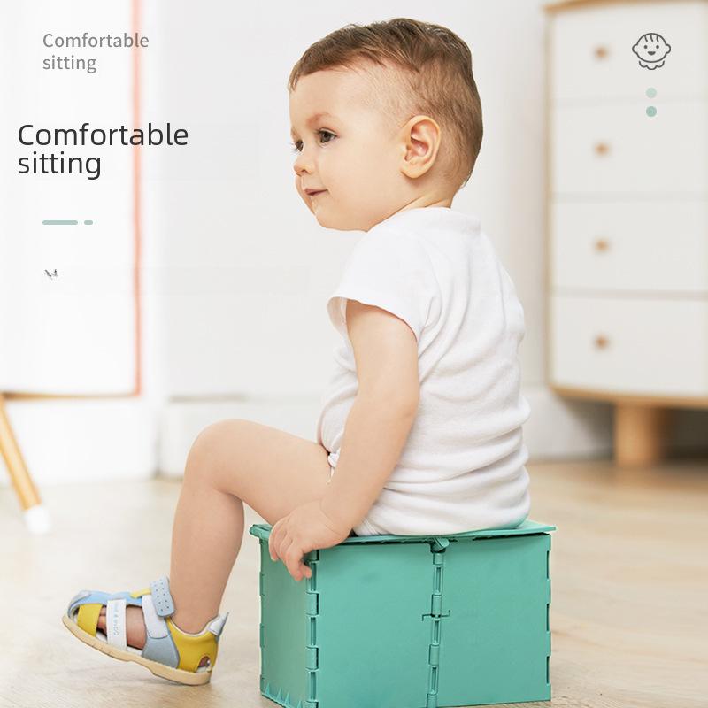 Tragbare Kinder-Klapptoilette mit Müllbeutel