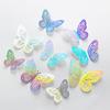 72 Colorful 3D Hollow Butterfly Stickers for Home, Party, and Wall Decoration