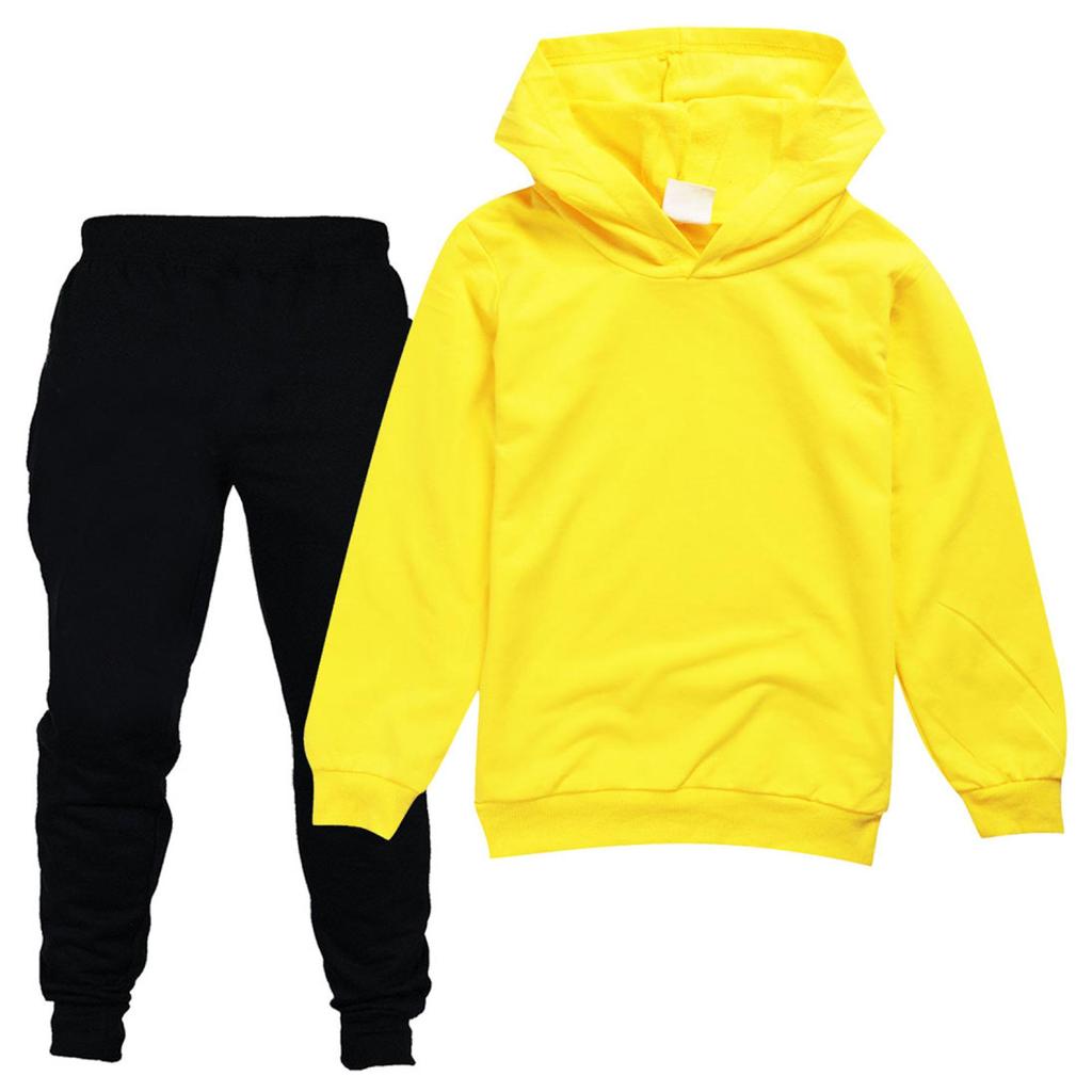 Kids' Hooded Sweatshirt & Pants Set - Spring/Autumn Collection A4007