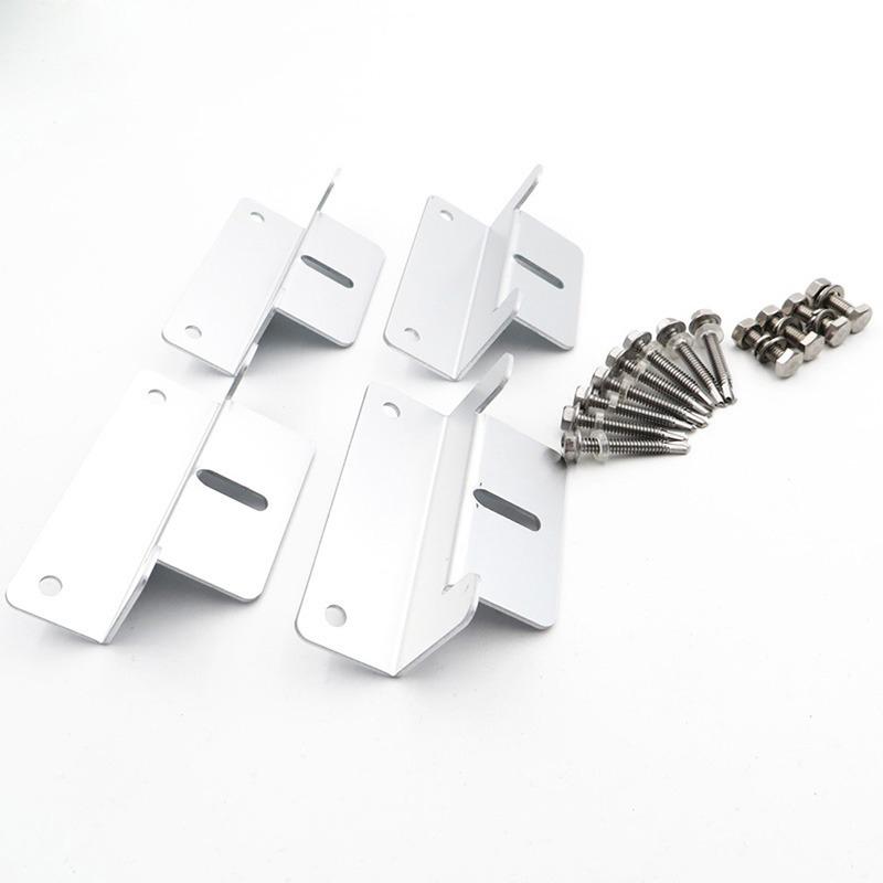 4PCS/Set Solar Panel Aluminum Bracket Kits Mounting Z Type Support Solar Panel Stand For Motorhome RV Yacht Car Accessories