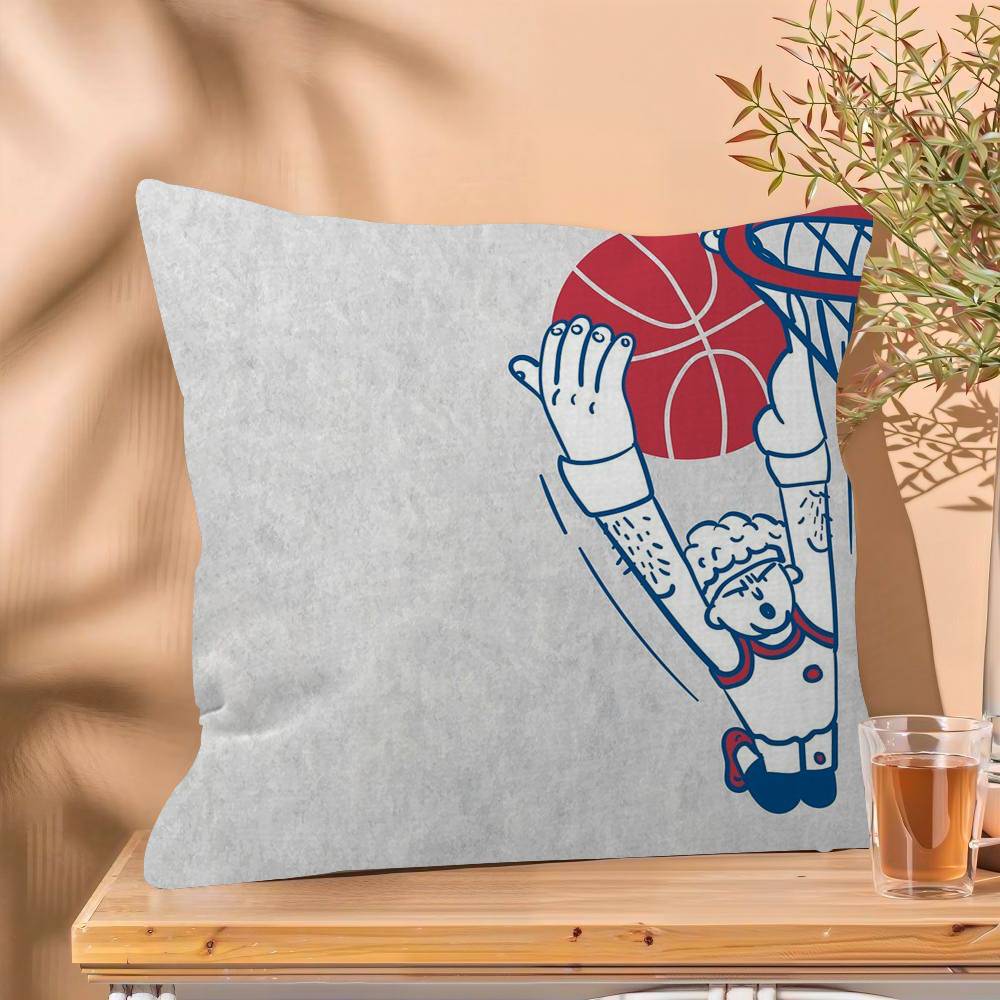 Nordic Colorful Sport Basketball Maple Design Cushion Cover Happy Autumn Harvest decor Holiday Decorati Pillow Cover