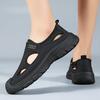 Men Closed Toe Mesh Sandals Soft Sole Elderly Dad Casual Beach Shoes