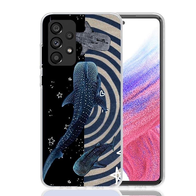 

Чехол для телефона Китовая акула в океане для Samsung Galaxy A52 A32 A22 A12 A02S A50S A30S A51 A31 AA71 Note 20 Ultra 10 S10 Plus Galaxy A52 Samsung A10