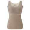 German velvet self-heating thermal vest, velvet and thickened with chest pad thermal underwear, autumn and winter bottoming shirt for women