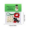 Santa Button Ornament Kits Handmade Button Snowman Craft Kit Christmas Tree Pendant Ornament for 2025 Xmas Navidad Party