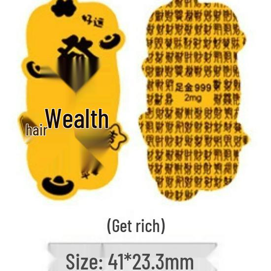 Creative Gold Sticker for Mobile Phones and Refrigerators - Wealth Card Gift
